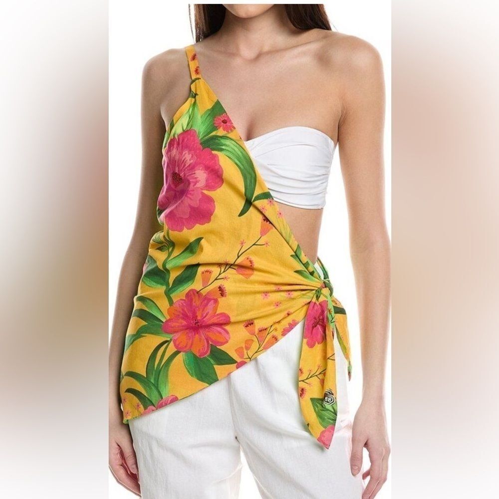 Farm Rio Tie Back Top Size M for Anthropologie